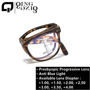 Lentes bifocales Gafas de lectura plegables Unisex Mujeres Tawny Round Retro Power Ratings + 2,50 + 1,50 - Product Image 2