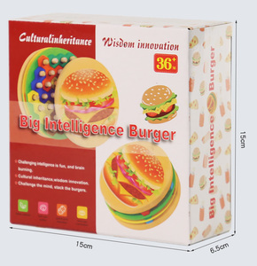 Smart Wooden Hamburger Montessori DIY Toy Parent-Child Interactive Early Educational Learning Sensory Toys for Toddlers Kids - Product Image 6