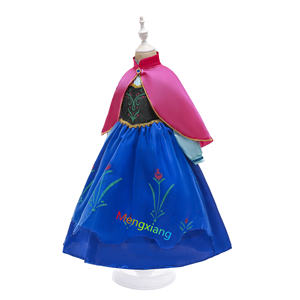 Robe <span class=keywords><strong>de</strong></span> princesse Elsa Anna, costumes <span class=keywords><strong>de</strong></span> couronnement, petites filles, enfants, cosplay, <span class=keywords><strong>reine</strong></span> <span class=keywords><strong>des</strong></span> <span class=keywords><strong>neiges</strong></span>, fête, Halloween, Noël, anniversaire, tenues - Product Image 5