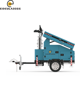 Solar Powered <b>LED</b> <b>Light</b> Mobile Green Energy Lighting Trailer for Mining & Road IP65 - Product Image 2