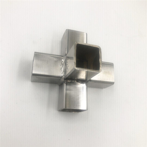 304 Stainless Steel 60x60 <b>Square</b> Tube <b>T</b> Connector Thickened Shelf Display Rack Fastening Hardware - Product Image 4