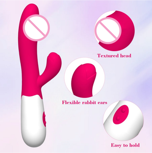 Vibratore <span class=keywords><strong>Rabbit</strong></span> Realistico a Buon Prezzo 30 Modalità di Velocità Dildo Sex Toy per Donna Coppia Adulto - Product Image 3