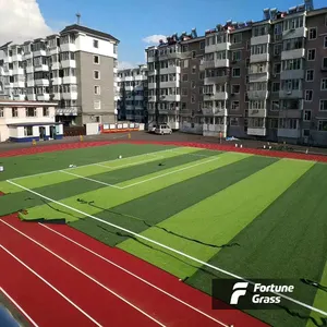中国高品质假草足球五人制足球场人造草坪50毫米桩人造草坪足球