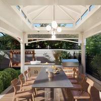 Serre de jardin résidentielle moderne quatre saisons en alliage d'aluminium et verre, avec toit polygone – Meilleures ventes
