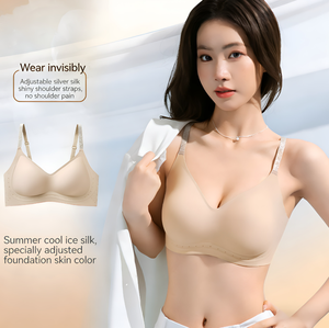 Soutien-gorge liquide nude pour <span class=keywords><strong>femme</strong></span>, anti-affaissement et rafraîchissant, sous-vêtement confortable - Product Image 3