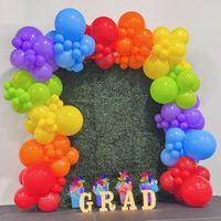 Kit d'arche de ballons arc-en-ciel en gros pour fournisseur de fêtes depuis 15 ans, guirlande de ballons colorés en latex pour fête, arche de ballons pour la rentrée scolaire