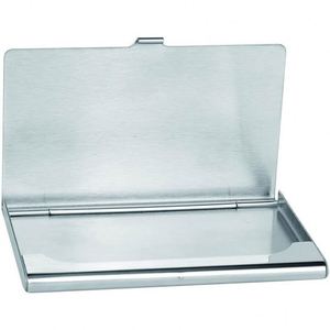 Hot Sale <b>Cheap</b> Custom Logo Brushed Silver Metal Stainless Steel ID Name Credit Business Card Holder <b>Wallet</b> - Product Image 2