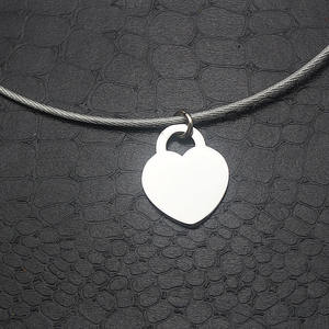 Collar con forma de corazón para parejas, colgante con forma de corazón, cadena de AMOR, regalo para enamorados, joyería de moda de acero inoxidable para San Valentín - Product Image 6
