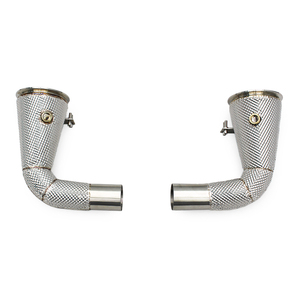 ท่อดาวน์ไปป์แบบกำหนดเองสำหรับ Porsche 911 992 Turbo 3.0T ปี 2020-2023 Boska Exhaust Downpipe สแตนเลสสตีล ท่อไอเสียแบบไหลอิสระ - Product Image 1