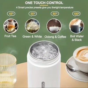 Bouilloire électrique de voyage 500 ml, ébullition rapide de l'eau, chauffe-lait portable pour bébé, bouilloire en acier inoxydable 304, thermos - Product Image 2