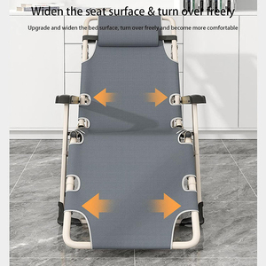 Lightweight Stainless Steel Frame Camping <b>Cot</b> Bed Modern Portable Folding Bed Ultralight for Outdoor Hospital Gym Use FCCLW-002 - Product Image 5