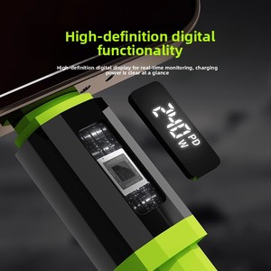 <span class=keywords><strong>Cable</strong></span> <span class=keywords><strong>de</strong></span> Datos Tipo-C <span class=keywords><strong>de</strong></span> Alta Potencia <span class=keywords><strong>de</strong></span> 240W con <span class=keywords><strong>Pantalla</strong></span> Digital y Carga Rápida <span class=keywords><strong>de</strong></span> 10A para Dispositivos Móviles y Bancos <span class=keywords><strong>de</strong></span> Energía - Product Image 3