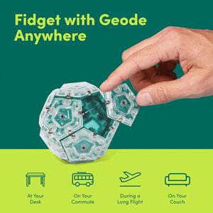 <b>Fidget</b> Sphere Balls Crystal Diamond Blue <b>Fidgets</b> Quiet Adult Sensory Toy for Stress Relief & Anxiet - Product Image 2