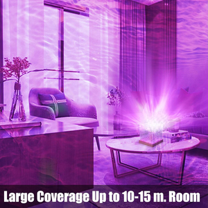 en cristal à 16 couleurs changeantes avec télécommande, veilleuse à ondulation dynamique, lampe à eau céleste Aurora Glow Lamp - Product Image 3