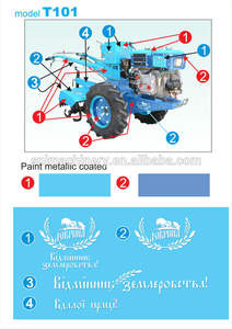 12hp มือเล็กเริ่มเดินรถแทรกเตอร์ /Moto บล็อก - Product Image 2