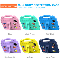 Pour Xiaomi Redmi Pad SE 4G 8.7 pouces EVA mousse poignée support pliant dessin animé antichoc enfants tablette couverture