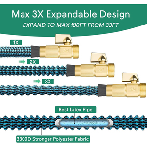 Manguera Mágica de Látex Flexible y Expandible para Lavado de Coches y Jardín, de 3/4 de Pulgada, 25, 50, 75, 100, 150 Pies, con Precio Económico - Product Image 2
