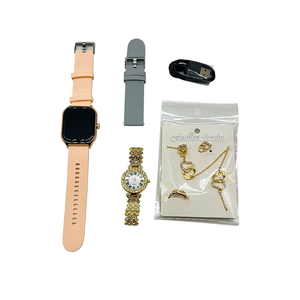 Montre Connectée de Luxe D15 GS <span class=keywords><strong>en</strong></span> Gros Usine, Ensemble avec <span class=keywords><strong>Bracelet</strong></span> Diamant Or et Bracelets Fitness, pour Femmes - Product Image 6