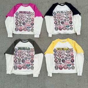 Men's Vintage <b>White</b> Cotton T-<b>Shirt</b> Oversized Waffle Heavyweight <b>Long</b> <b>Sleeve</b> Embroidered Custom Graphic Streetwear DTG Digital - Product Image 1