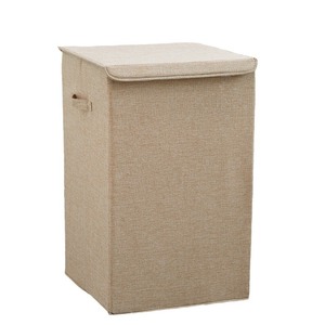 Collapsible Laundry Basket Rectangle Gray Waterproof Storage <b>Bin</b> For Clothing Bathroom Use Standing Type - Product Image 5