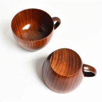 Gobelet à eau, bière, lait en bois fabriqué à la main, écologique, design personnalisé pour la maison, la cuisine, la restauration, vaisselle, carton