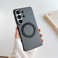 Coque de téléphone magnétique rotative à 360° pour S26plus/S25Ultra, design animal, bords souples, dos rigide en acrylique, protection intégrale