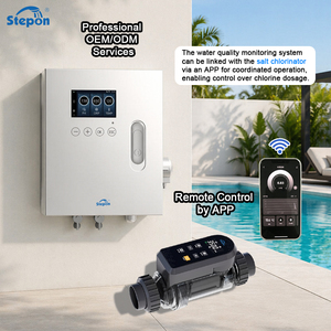 Système de contrôle automatique de la qualité de l'eau de <span class=keywords><strong>piscine</strong></span> via application WiFi intelligente (pH/ORP/Température) - Testeur et moniteur de qualité de l'eau de <span class=keywords><strong>piscine</strong></span> connecté à un chlorinateur au <span class=keywords><strong>sel</strong></span> - Product Image 5
