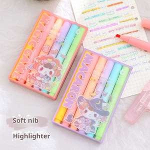 Marcadores Fluorescentes Sanrio, Marcador Fluorescente Perfumado, Marcador Fluorescente Suave para los Ojos, para Suministros de Oficina y Educativos - Product Image 1