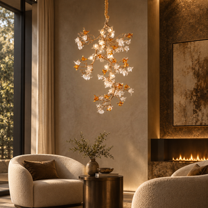 Lampadario in Vetro di Lusso per Soggiorno e Hotel, Colori e Dimensioni Personalizzabili, Illuminazione di Lusso, Lampadario Artistico Moderno per Villa, Produzione di Fabbrica - Product Image 1