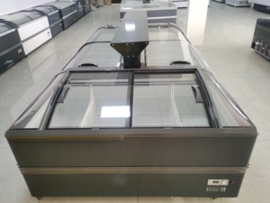 Congélateur commercial combiné à îlot, éclairage LED, réfrigérateur de supermarché, congélateur à glace écoénergétique - Product Image 2