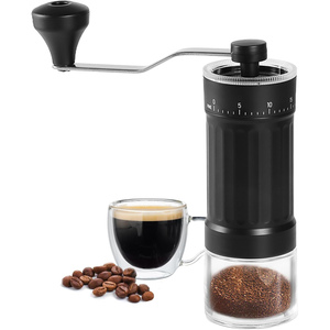 เทกว่าเดินทางเครื่องบดกาแฟแก้วแบบคลาสสิกเครื่องบดกาแฟมือหมุนสองข้างแบบพกพา - Product Image 1