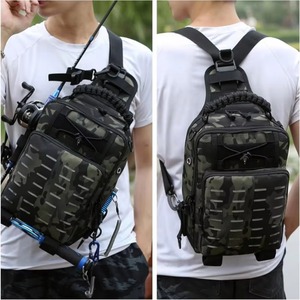 Muestra gratuita: Mochila de pesca con 4 cajas de aparejos 3600, soporte para cañas de pescar, bolsa de pesca grande para exteriores con compartimentos desmontables - Product Image 2