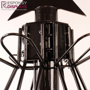 Estante de vino de alambre de Metal para árbol de Navidad hecho a medida moderno, pantalla de suelo portátil ecológica, estante de vino de Navidad personalizado al por mayor - Product Image 4