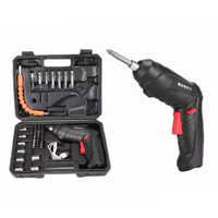 Kit combiné perceuse-visseuse à percussion sans fil multifonction 3,6 V rechargeable Li-ion, personnalisable, avec jeu de tournevis électrique pour vis à bois