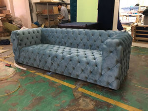 قوانغدونغ الأثاث الحديث بولي الصغيرة طقم أريكة اثنين مقاعد أريكة للأثاث المنزلي تشيسترفيلد صوفا - Product Image 2