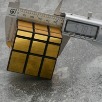 MOYU – Cube miroir 3x3x3 Magic Speed Cube, autocollants argent or, Puzzle professionnel