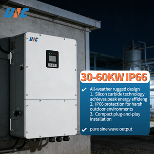 60kva 4MPPT แรงดันไฟฟ้า 150-850v 120v/208v 460v/480v 150v/300V UNC IP65/IP66 อัจฉริยะ 60kw 60000w 8 ช่องเชื่อมต่อแบบขนาน จอแสดงผล LCD - Product Image 4