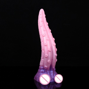Dildo de silicona con forma de tentáculo de pulpo, enorme, colorido, monstruoso, para masaje de próstata, tapón anal, juguete sexual para mujeres, juguetes para adultos - Product Image 3