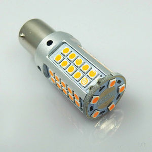 2X ไฟ LED ด้านหน้าด้านหลังไฟเลี้ยวหลอดไฟ 1156 BA15S P21W สีเหลืองอำพัน CANBUS - Product Image 6