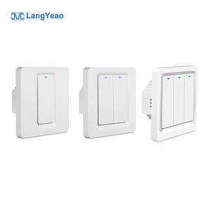 LangYeao kontrol aplikasi jarak jauh ZigBee Tuya tipe 86, sakelar kunci dinding lampu klik pintar Google Home 1/2/3 Gang - Product Image 1