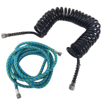 Tuyau d'aérographe tressé durable de 3 m avec adaptateurs 1/8 et 1/4 pour kits de pulvérisation pneumatique – Vente en gros