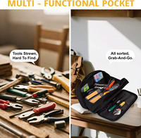 Sac de rangement portable multi-compartiments pour outils, organisateur de matériel en tissu Oxford, mallette à outils pour électricien, personnalisable OEM pour atelier