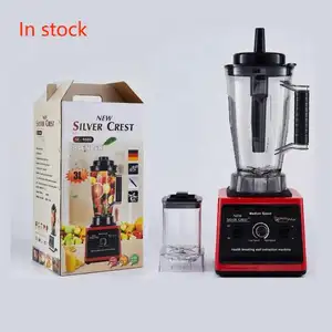 Vendita calda 8000W 2 in 1 silver crest commercial heavy duty power fresh fruit juicer electric 3L smoothie mixer blender per la casa