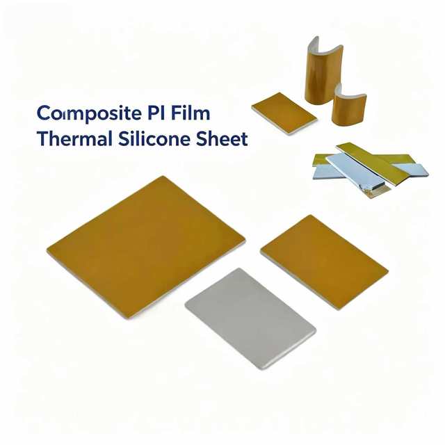 High Thermal Conductivity Thermal Pad Sheet High Temperature 1w-6w 10kV Rated Voltage LED CPU Heat Dissipation Material Coated