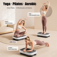 Machine d'exercice à plaque vibrante verticale YUNPAO, matériau ABS, entraîneur de fitness pour tout le corps, 5 modes de programme, équipement d'entraînement à domicile