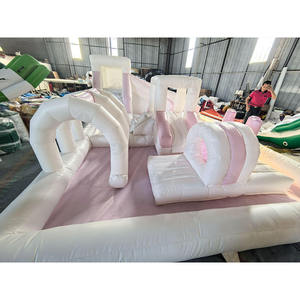 Château Gonflable Blanc PVC à Prix d'Usine pour Mariages, Toboggan Gonflable pour Adultes et Enfants, Combos Gonflables pour Fêtes et Événements - Product Image 5
