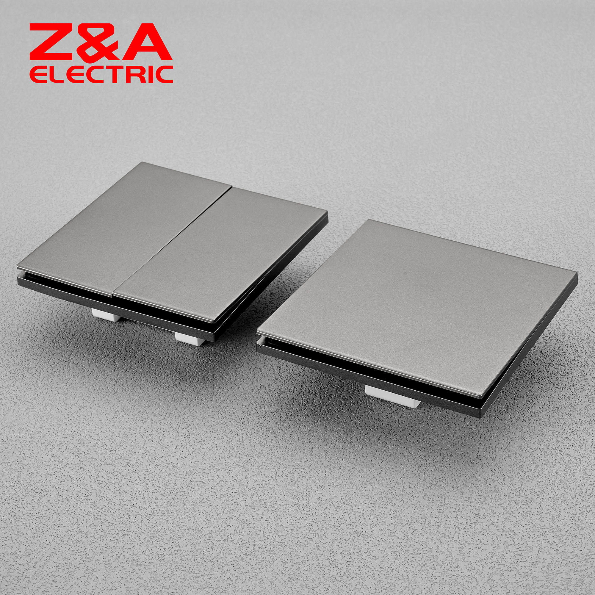 Custom Logo Wall Switch (1/2/3 Gang) Durable PC Material Z&A Switch Bulk Order High MOQ Discounts 3T Series ZA Electric