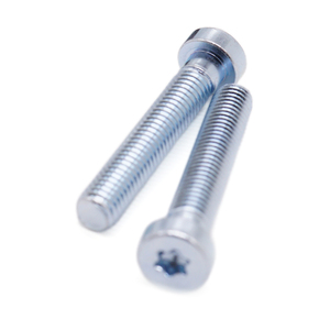 Tornillo Torx de Cabeza Plana Delgada Personalizado OEM de Fábrica China con Hombro, Fijaciones de Acero al Carbono Galvanizado en Zinc - Product Image 3