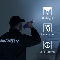Reloj Despertador Táctil con Alarma, USB Magnético Personalizable, Plan de Patrulla, Gestión de Personal, Sistema de Ronda de Vigilancia