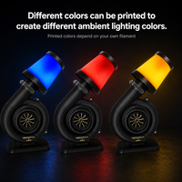 Kit de lampe Turbo DIY pour projets d'impression 3D, lumière LED créative de bureau alimentée par USB 5V 2W avec interrupteur pour la décoration de bureau des créateurs